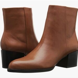 SAM EDELMAN Joey Almond Leather Toe Bootie 8.5